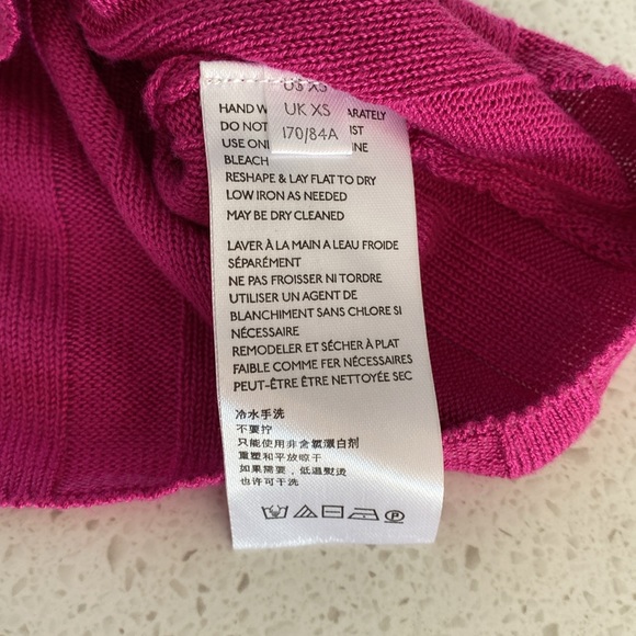 NWT INTIMATELY FREE PEOPLE take me back Braimi racer back tank ribbed pink  XS - Picture 5 of 6